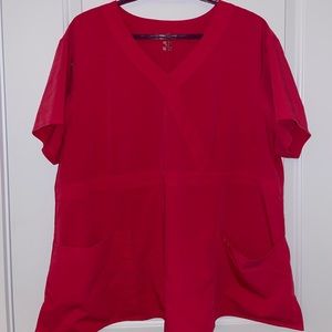 Excel pink scrub top size 2x
